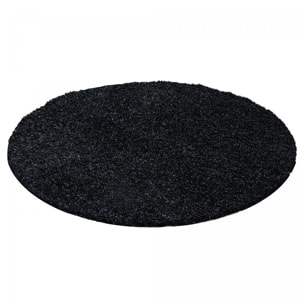 Tapis poils longs shaggy tissé motif uni ZASIVE