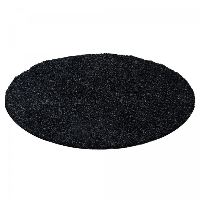 Tapis poils longs shaggy tissé motif uni ZASIVE