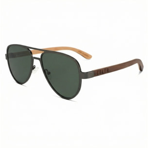Gafas de Sol Feler 1803-3 Polarizadas de Madera Unisex 56 mm