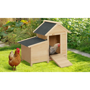Poulailler Casita en bois avec pondoir intégré - 2 poules