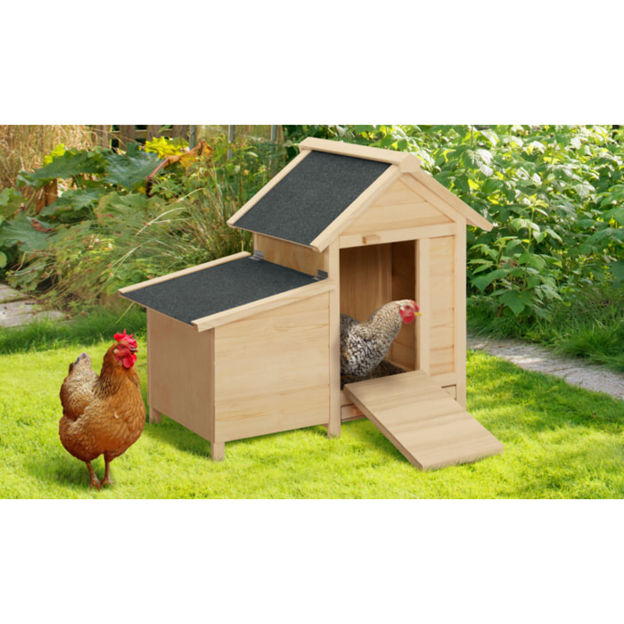 Poulailler Casita en bois avec pondoir intégré - 2 poules