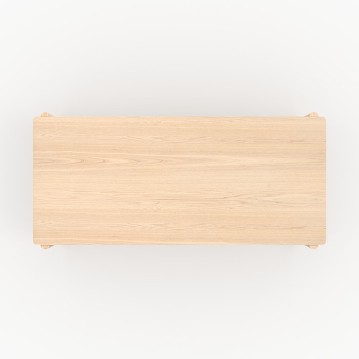 Table rectangulaire en bois de frêne 6 places - Irène