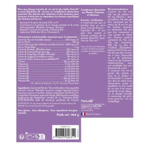NATURFIT EquiLibre 30-45 ans - Pour un bon équilibre hormonal - Complément alimentaire charge mentale, gestion du stress et du poids - Sans gluten ni allergène - Cure 30 jours - 60 comprimés