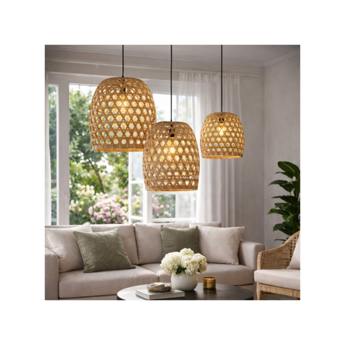Suspension en bambou tressé - BAMBOO
