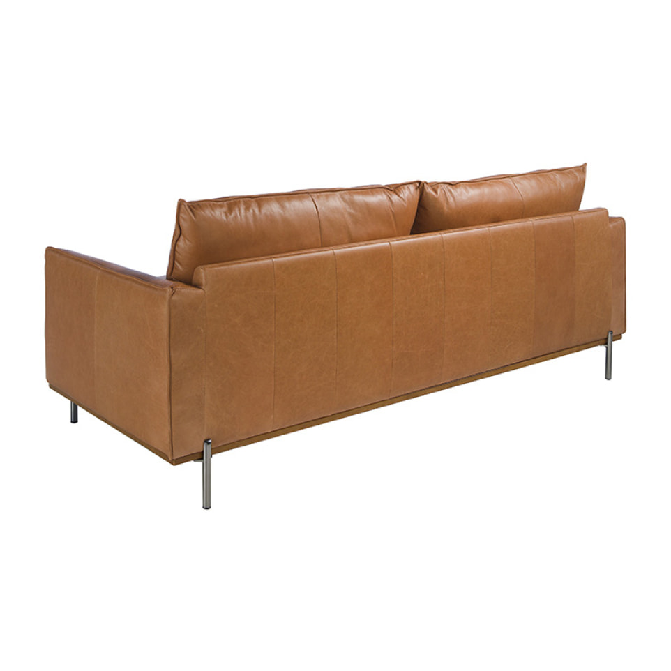 Sofá Angel Cerda 3 plazas en piel de vacuno 210x88x83cm