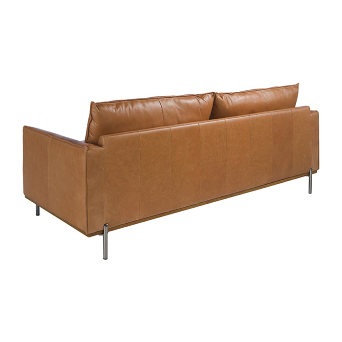 Sofá Angel Cerda 3 plazas en piel de vacuno 210x88x83cm