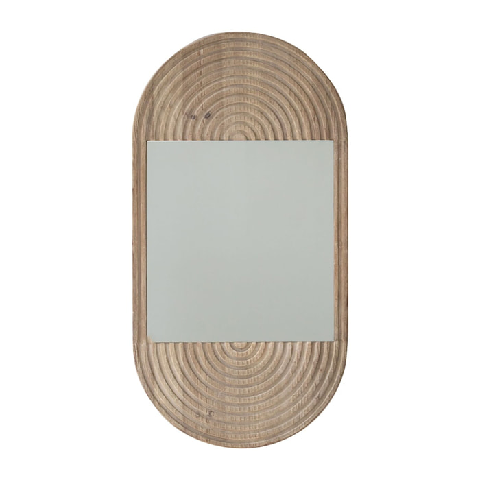 Miroir en pin recyclé h91cm KRISTEN