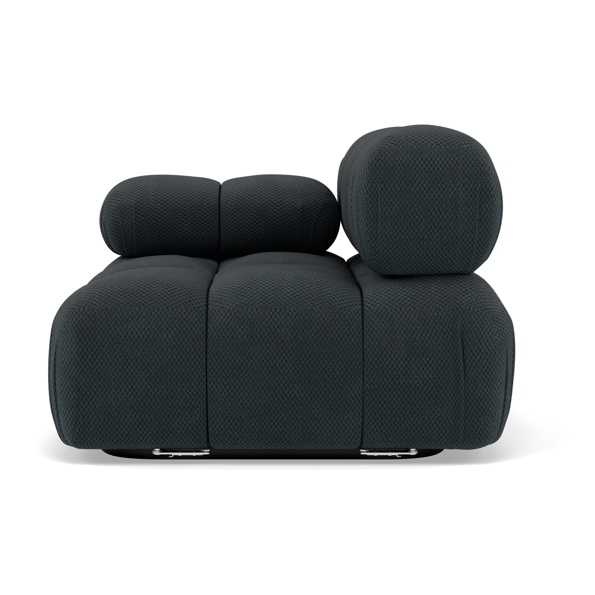 Ruby - module d'assise gauche en velours texturé - Noir