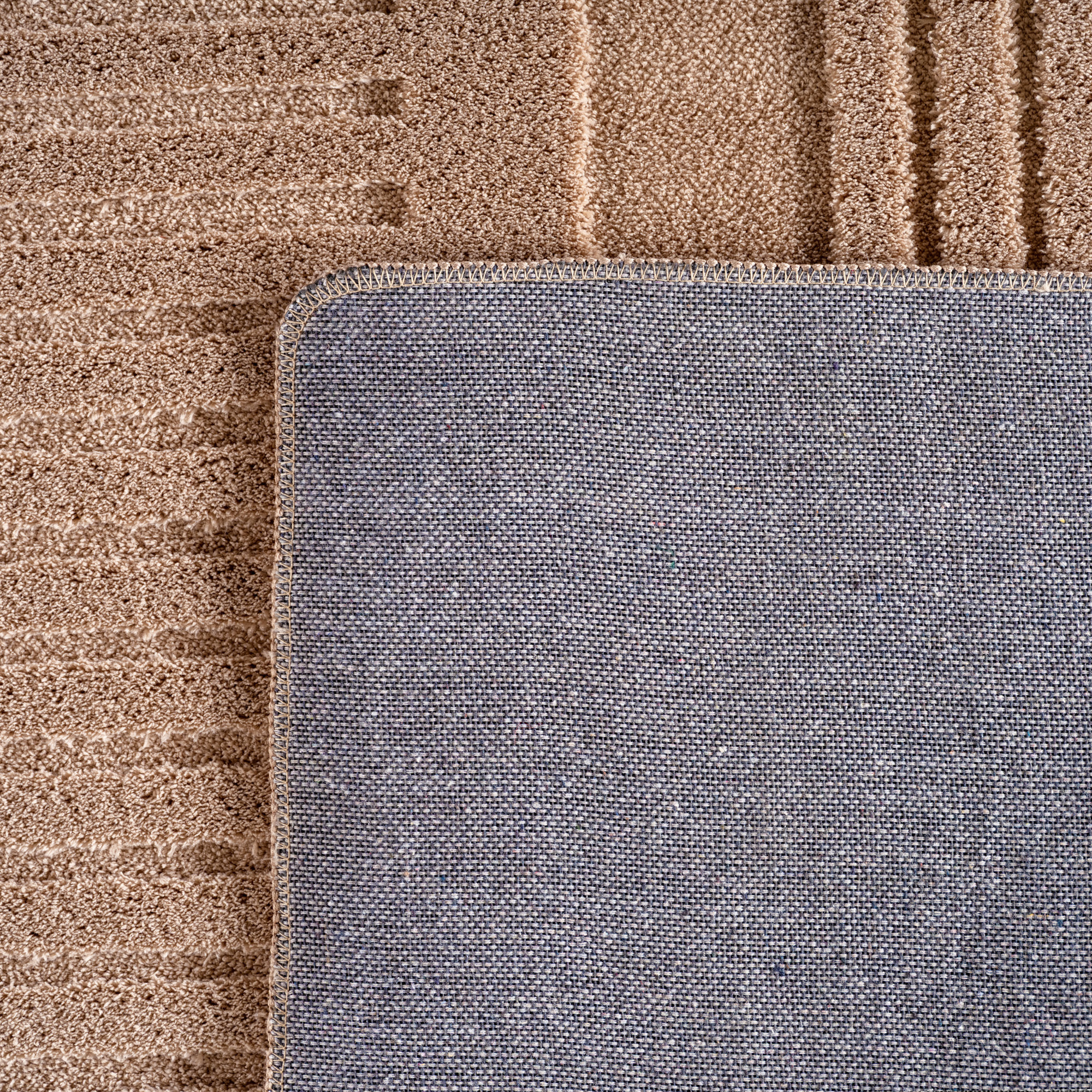 LENNY - Tapis de salon beige au design graphique