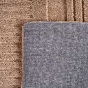 LENNY - Tapis de salon beige au design graphique