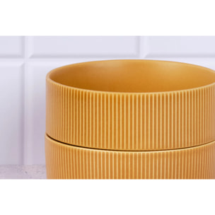 Bol SCANDI Ø16,5cm - 4 pièces - Ocre