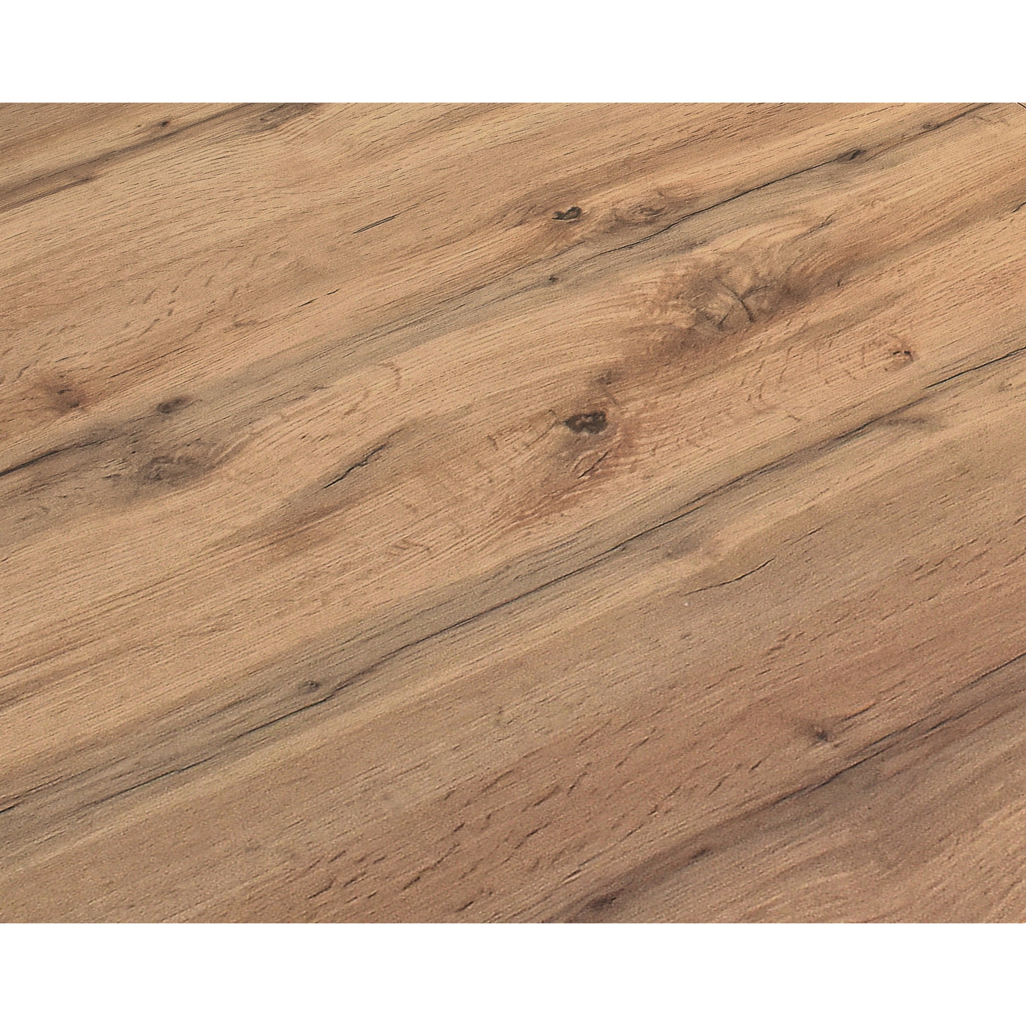 Tavolo CINQUALE in legno, finitura rovere rustico con gambe in metallo antracite, allungabile 160×90 cm – 240×90 cm