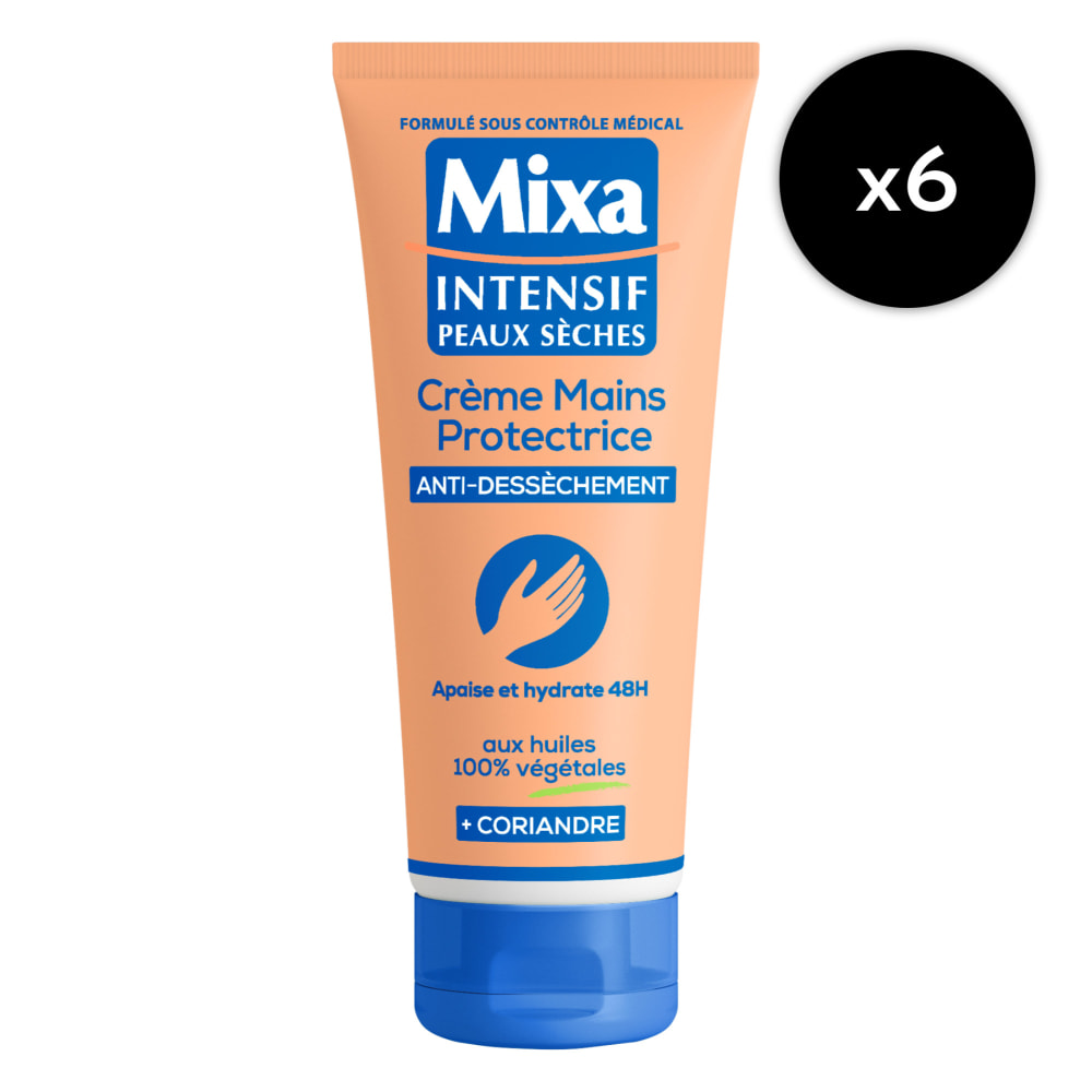 Lot de 6 - Mixa Crème mains Anti-dessèchement 100ml