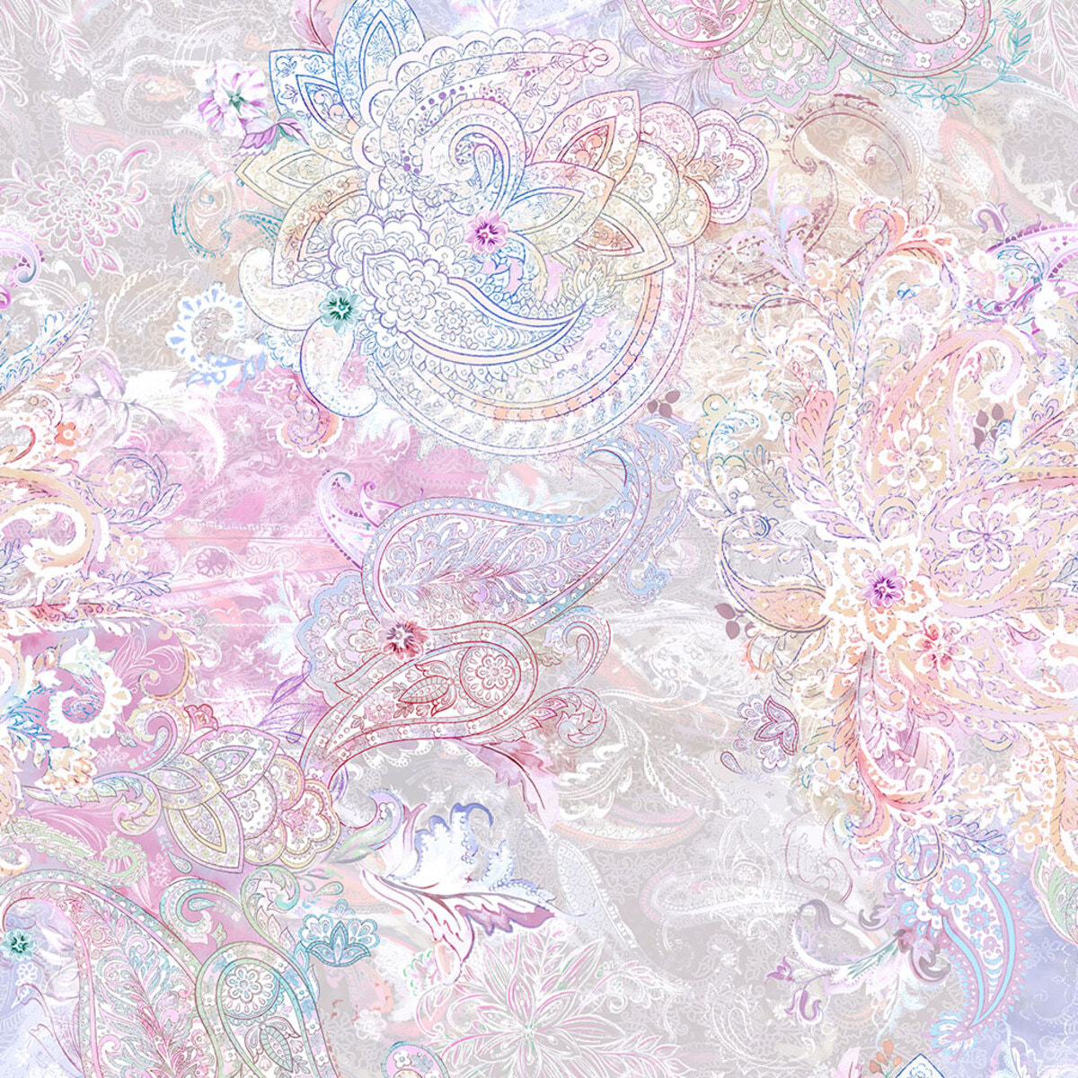 Housse de couette CACHEMIRE en coton - multicolore- vendue seule