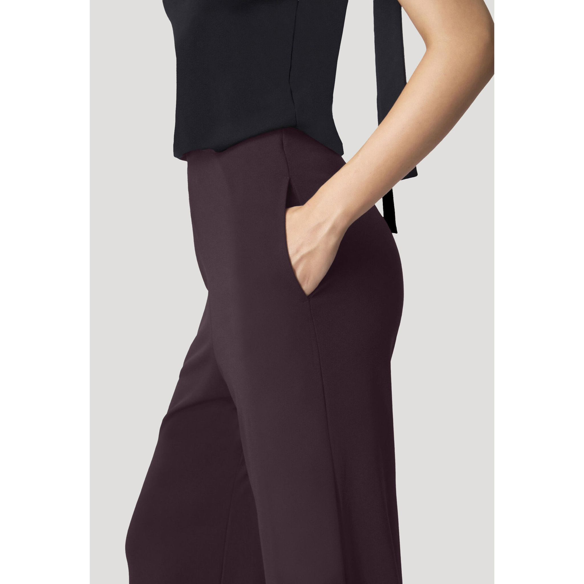 Pantaloni Crepe Couture Trousers