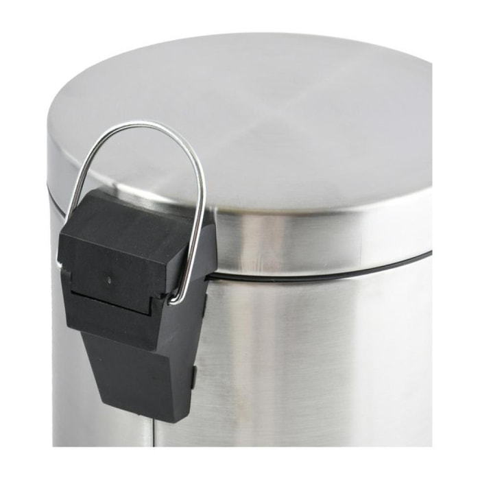 Poubelle à pédale Inox 5L Inox Satiné MSV