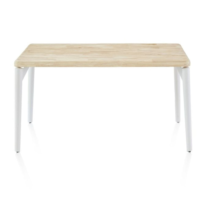 Mesa de comedor Padma 160 Blanco - Roble