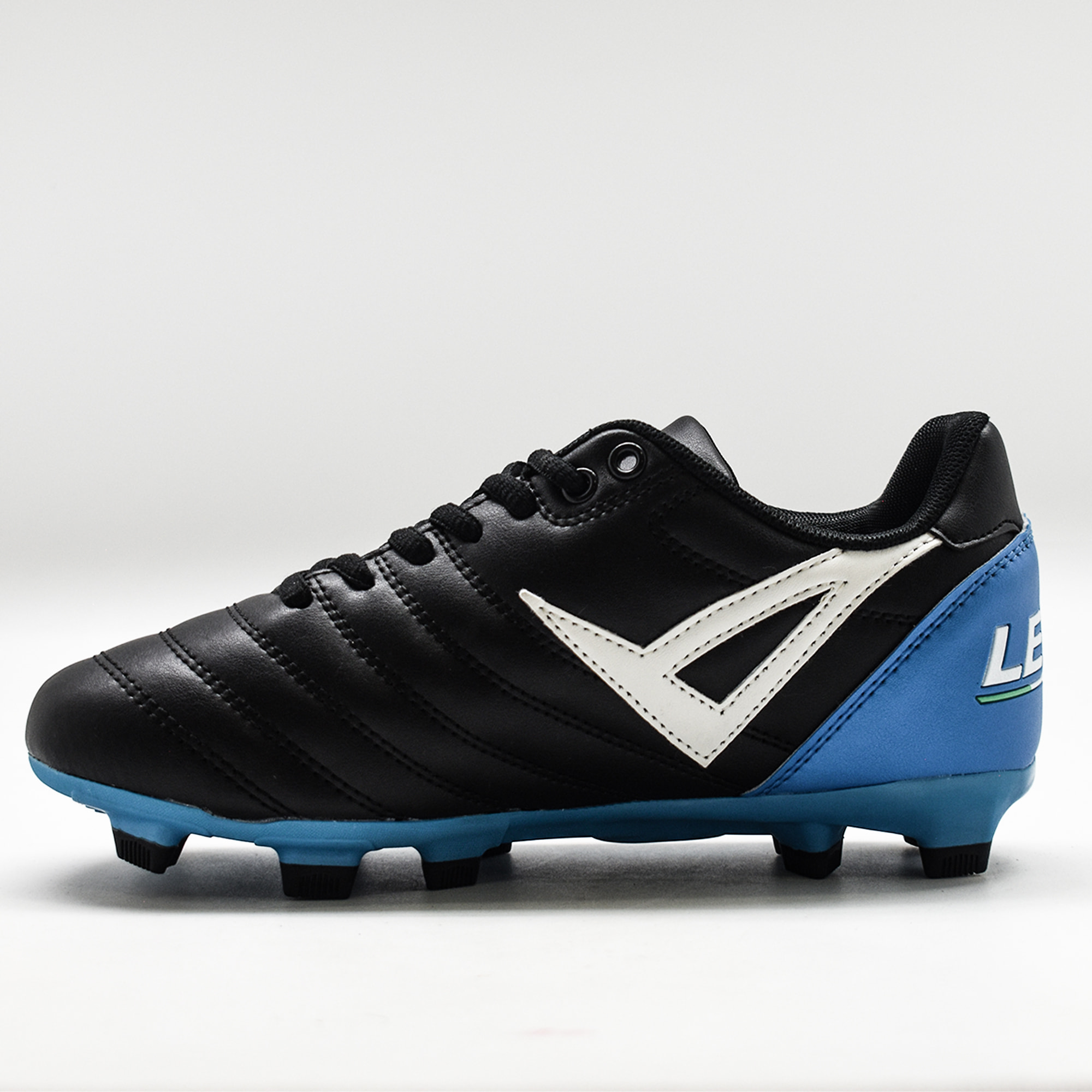 Scarpa DOKO calcio nero azzurro