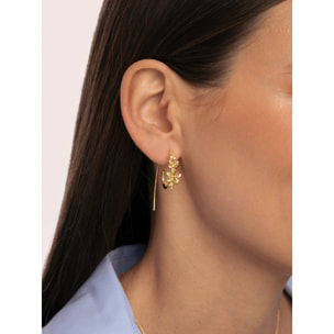 Pendientes Gladiolo Baño Oro