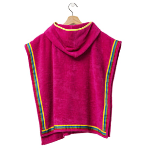 Albornoz tipo Poncho para niños 85cm rosa benetton