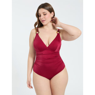 Fiorella Rubino - Traje de baño entero con motivo de anilla - Rojo