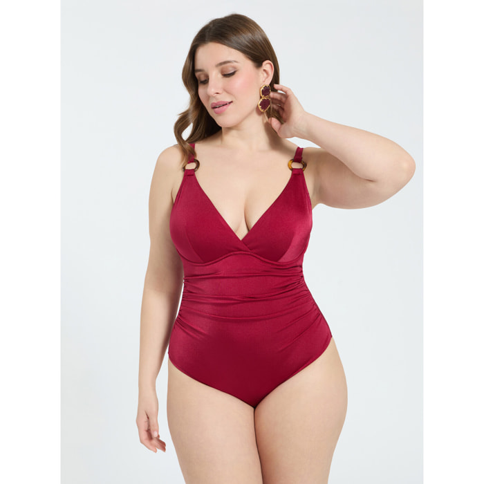 Fiorella Rubino - Traje de baño entero con motivo de anilla - Rojo