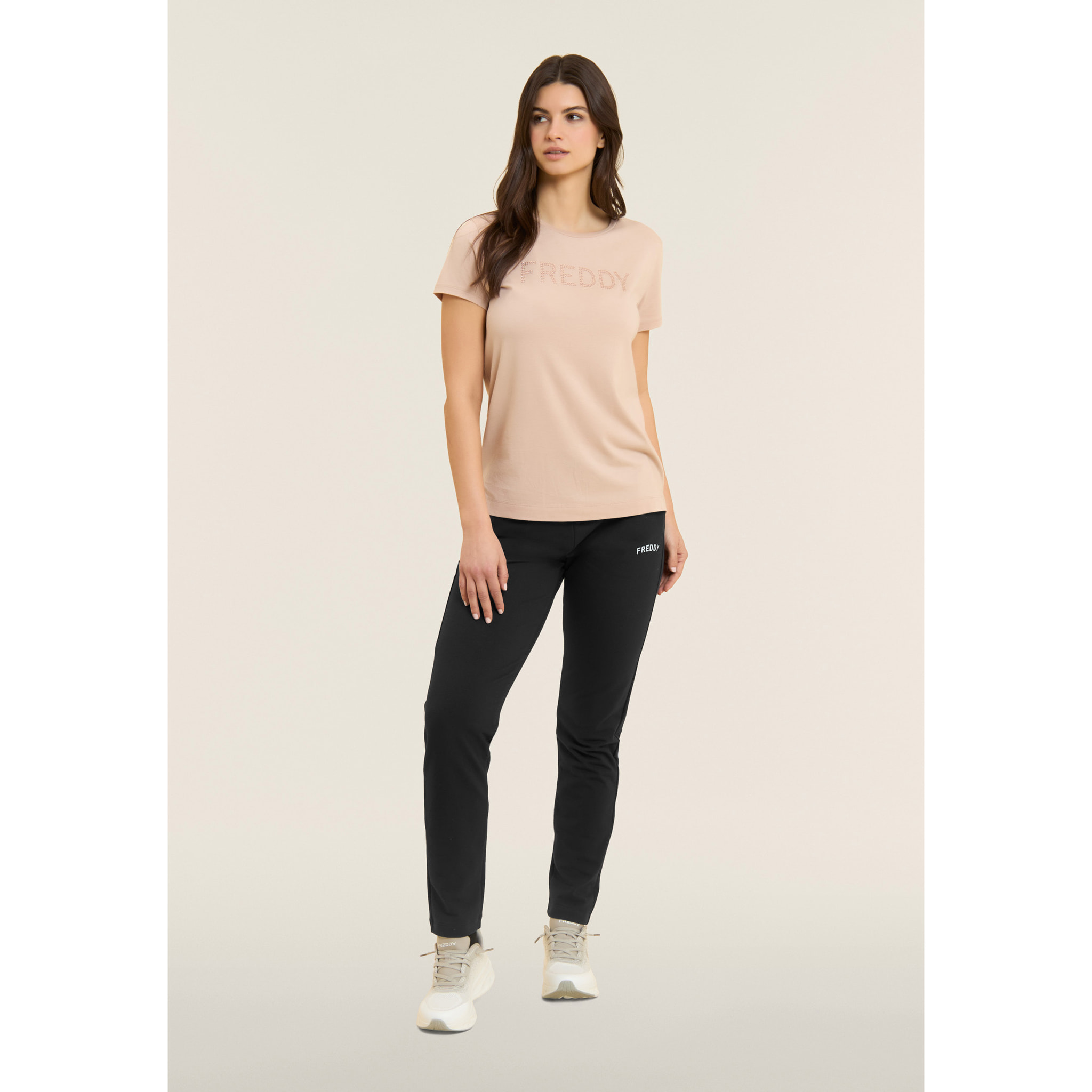 Pantaloni a Fondo Dritto con Coulisse logata FREDDY