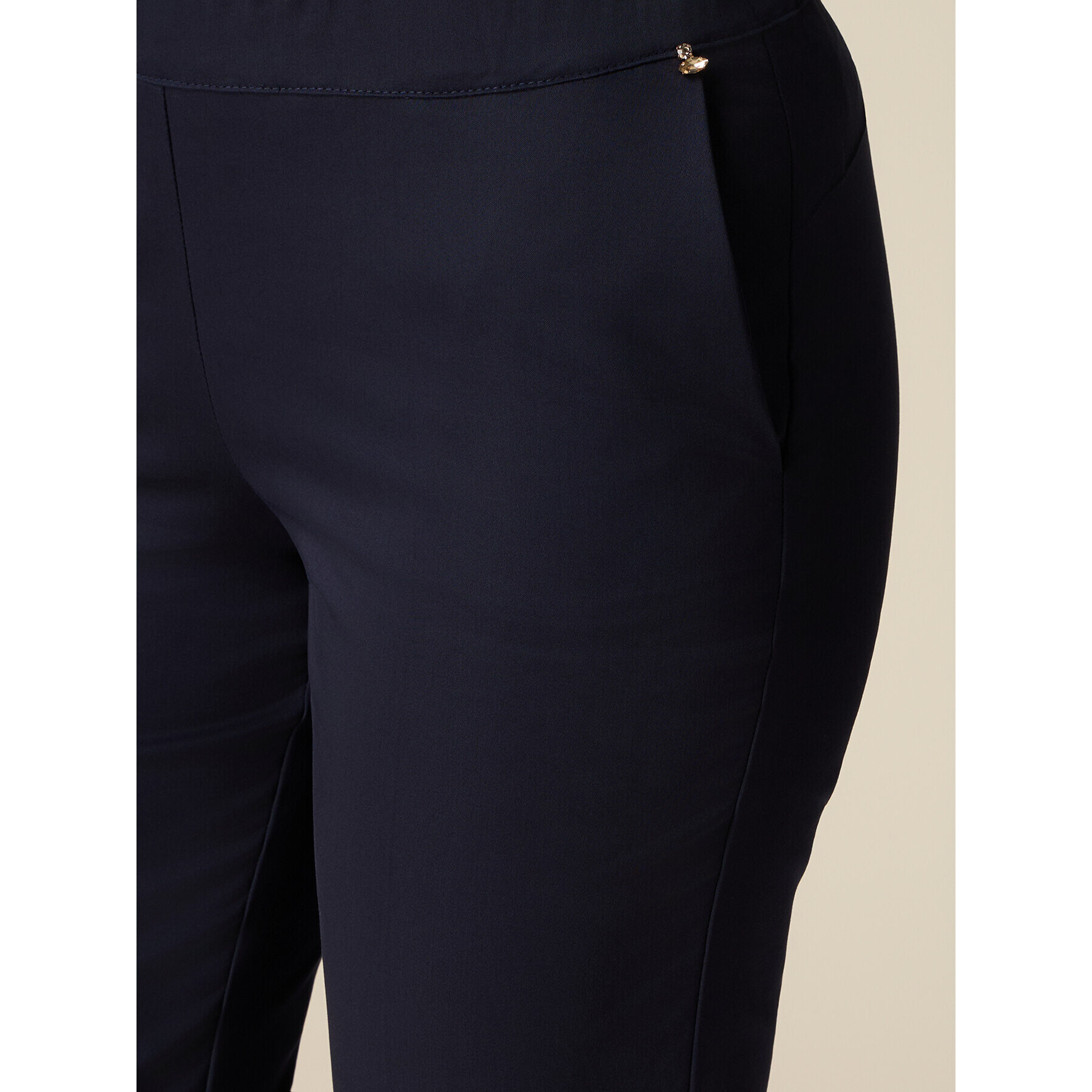 Oltre - Chinos en gabardina mezcla de algodón - Azul