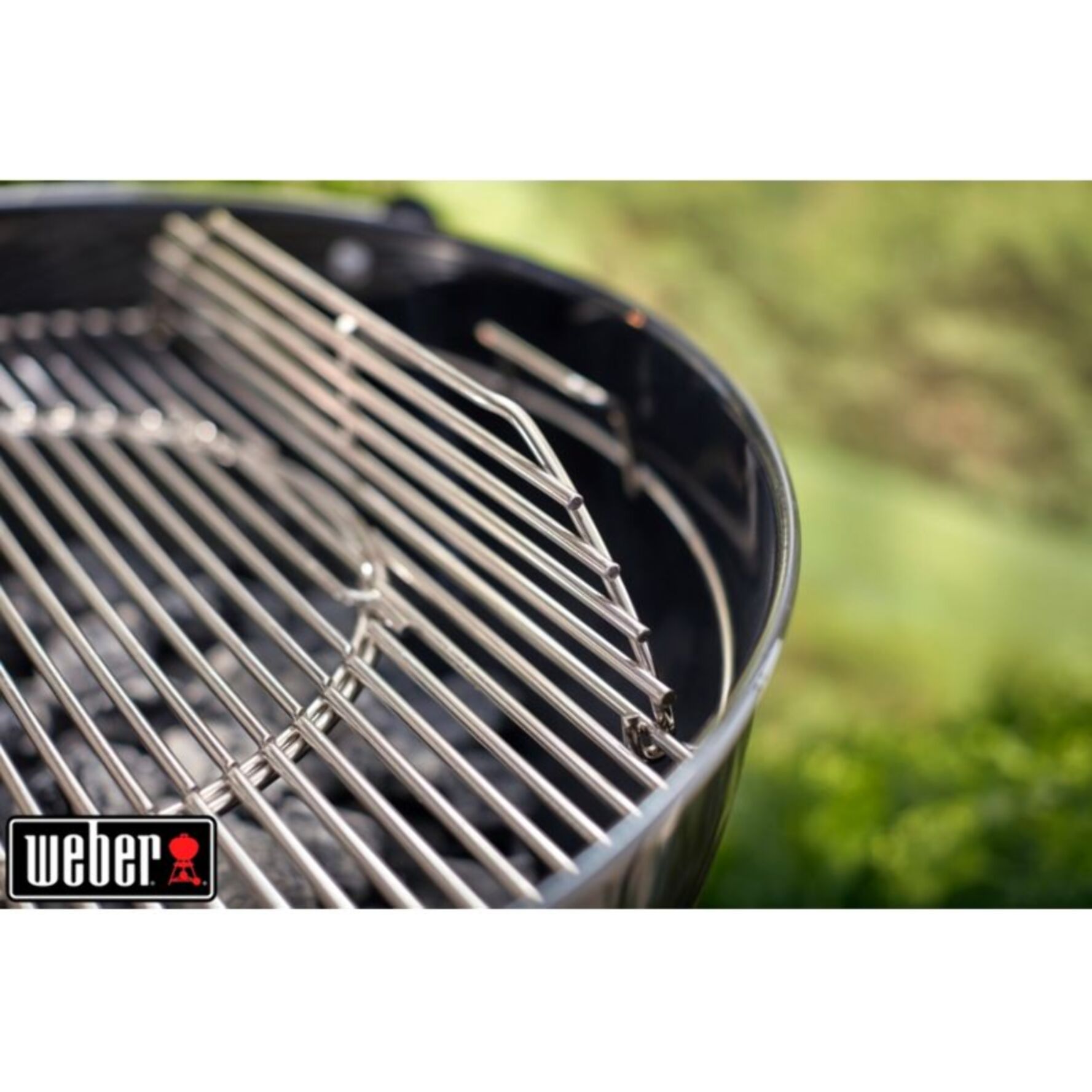 Grille barbecue WEBER de cuisson Gourmet en acier inox 57 cm