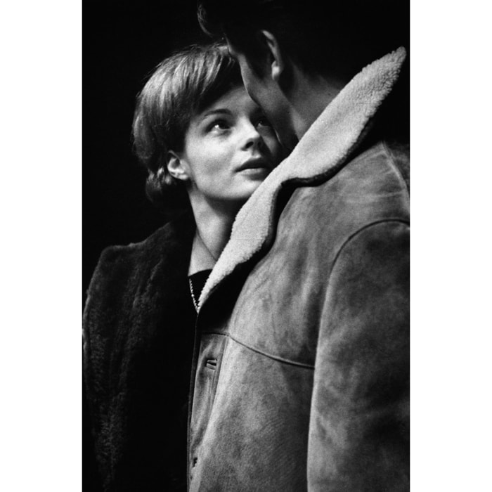 Tableau noir et blanc Photo Romy Schneider et Alain Delon Tableau plexiglas