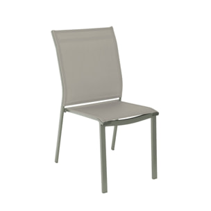 Table de jardin bois d'acacia et aluminium + 8 assises ELDORA + BUFFALO