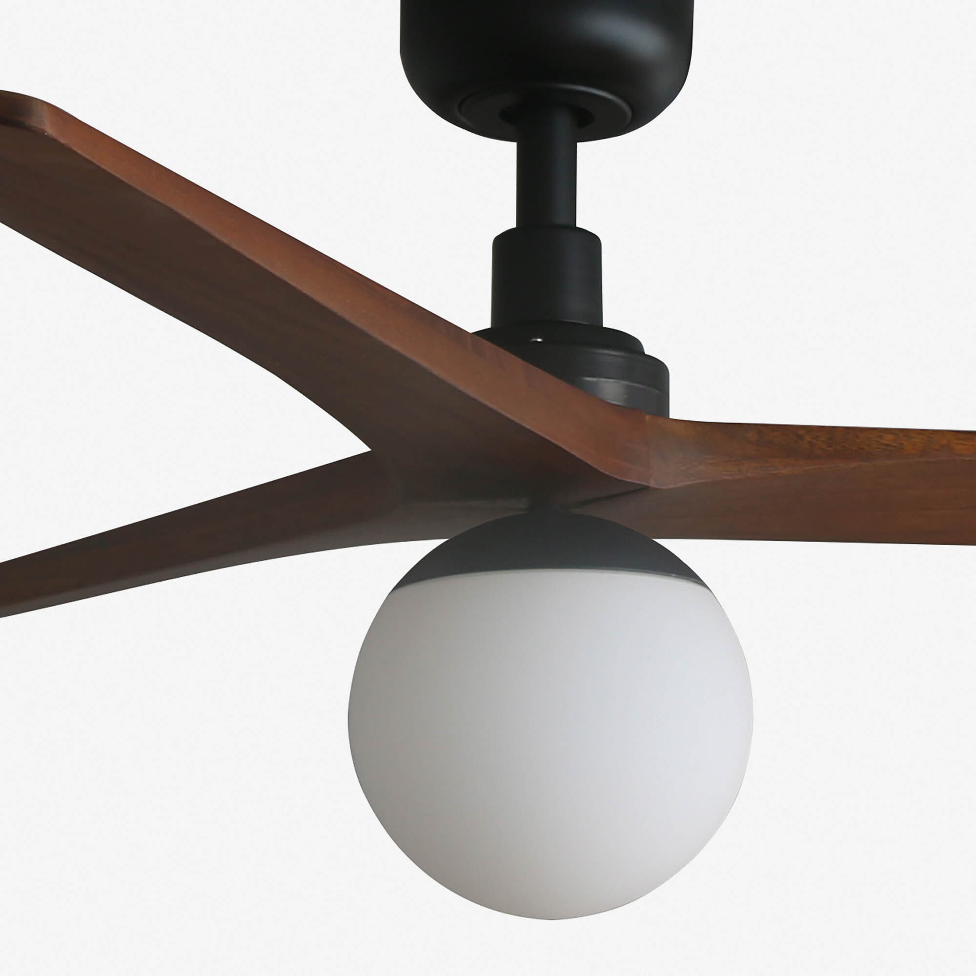 KLIM M Ventilatore a soffitto  nero/noce E27