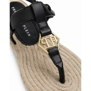 PHILIPP PLEIN Sandali piatti HEXAGON