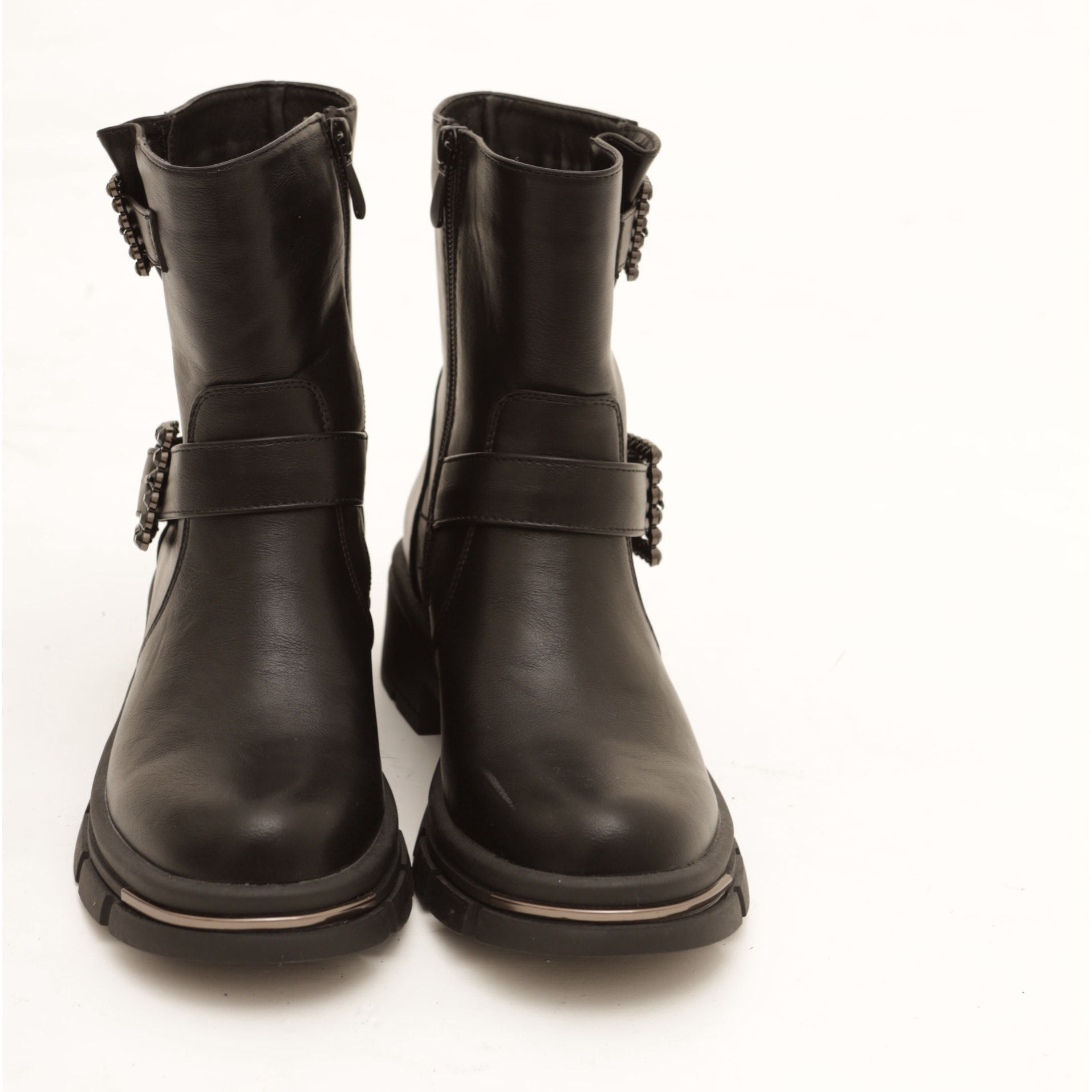 BIKER BASSO STONE CHOCOLA' NERO