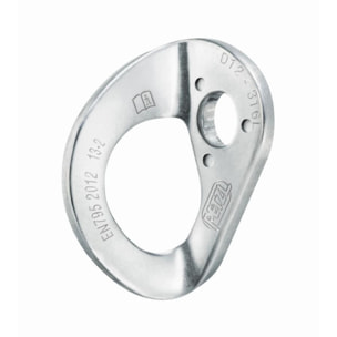 Plaquettes d'amarrage coeur stainless steel PETZL - Goujon 10mm - P36AS10