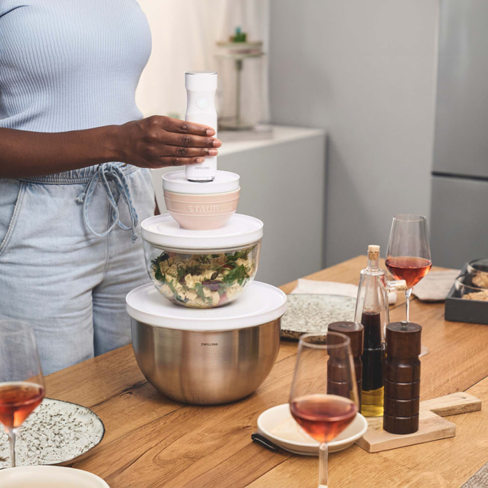 Couvercle de bol sous vide M / 18 cm, Blanc