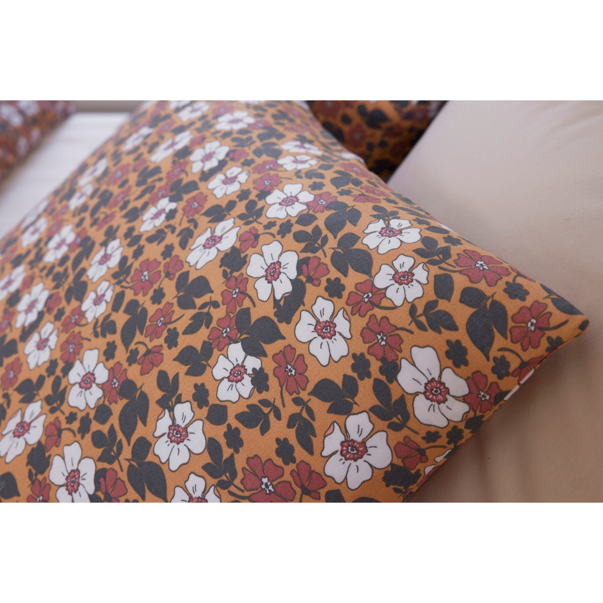 Parure housse de couette coton multicolore