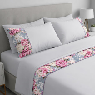 Completo letto Armonie IPERSAN Puro Cotone Ricamo Bianco