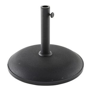 Pied de parasol rond Noir