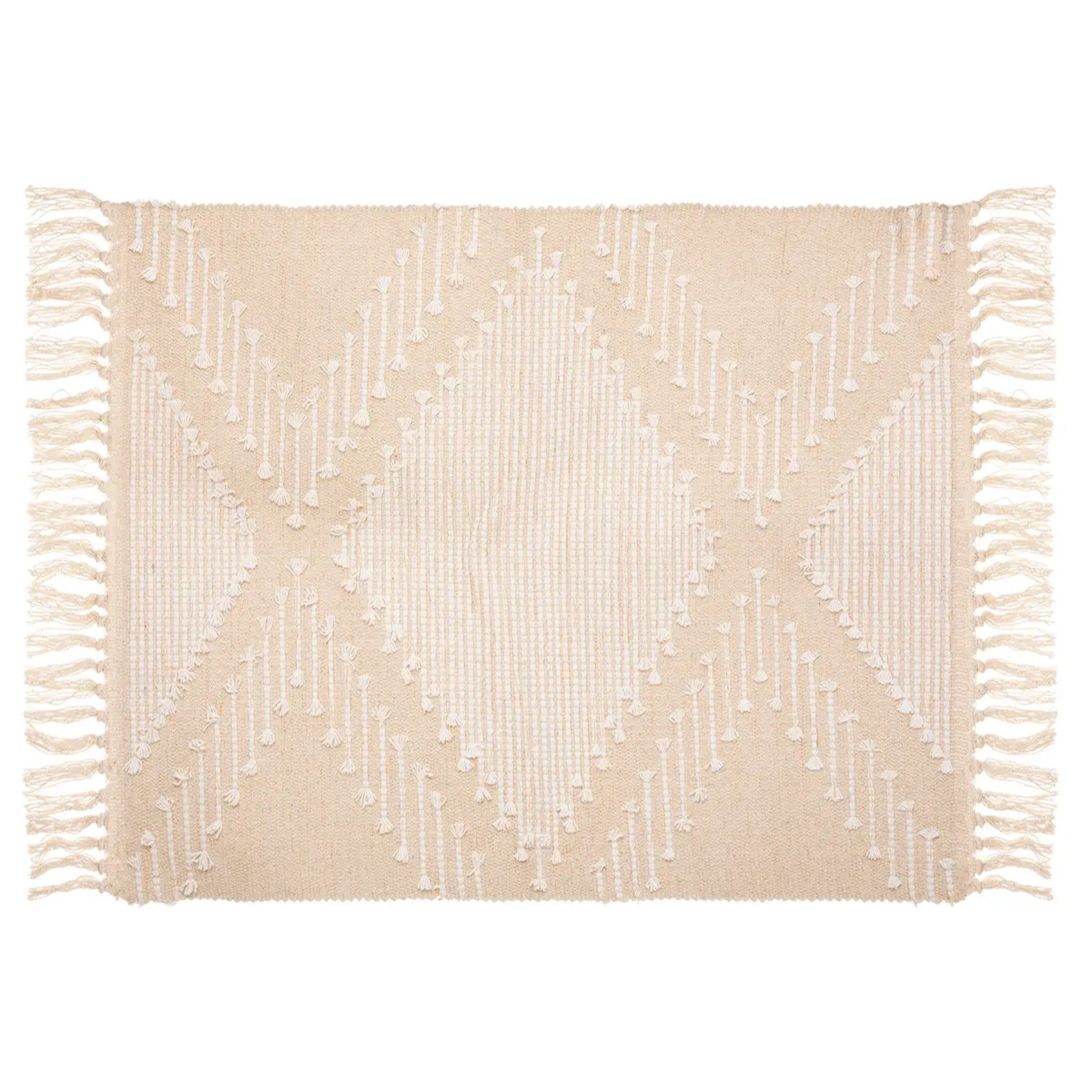 Tapis coton sable cuivre 60x90