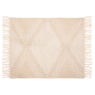 Tapis coton sable cuivre 60x90