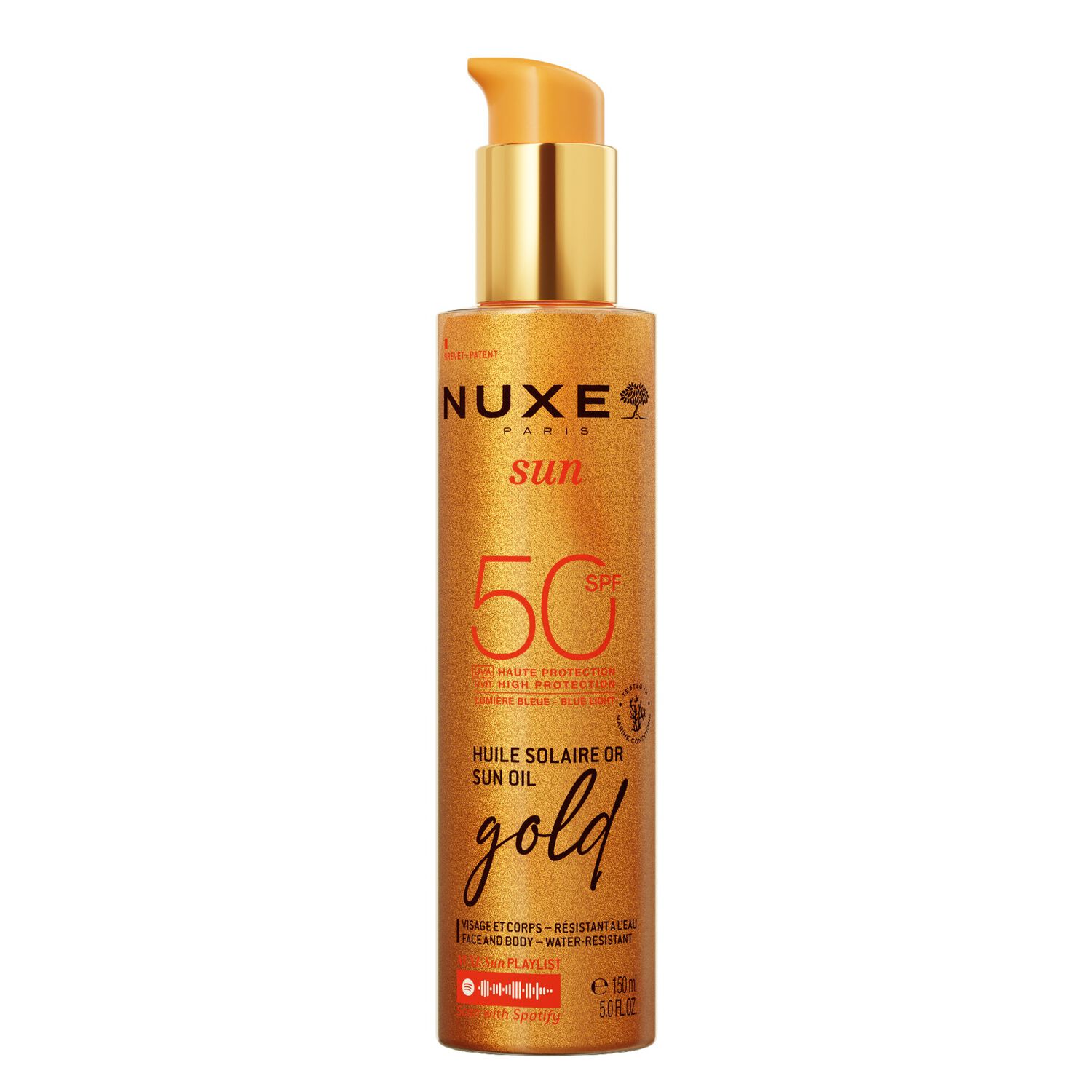 Nuxe Sun - Huile solaire or haute protection SPF50 Nuxe Sun 150ml