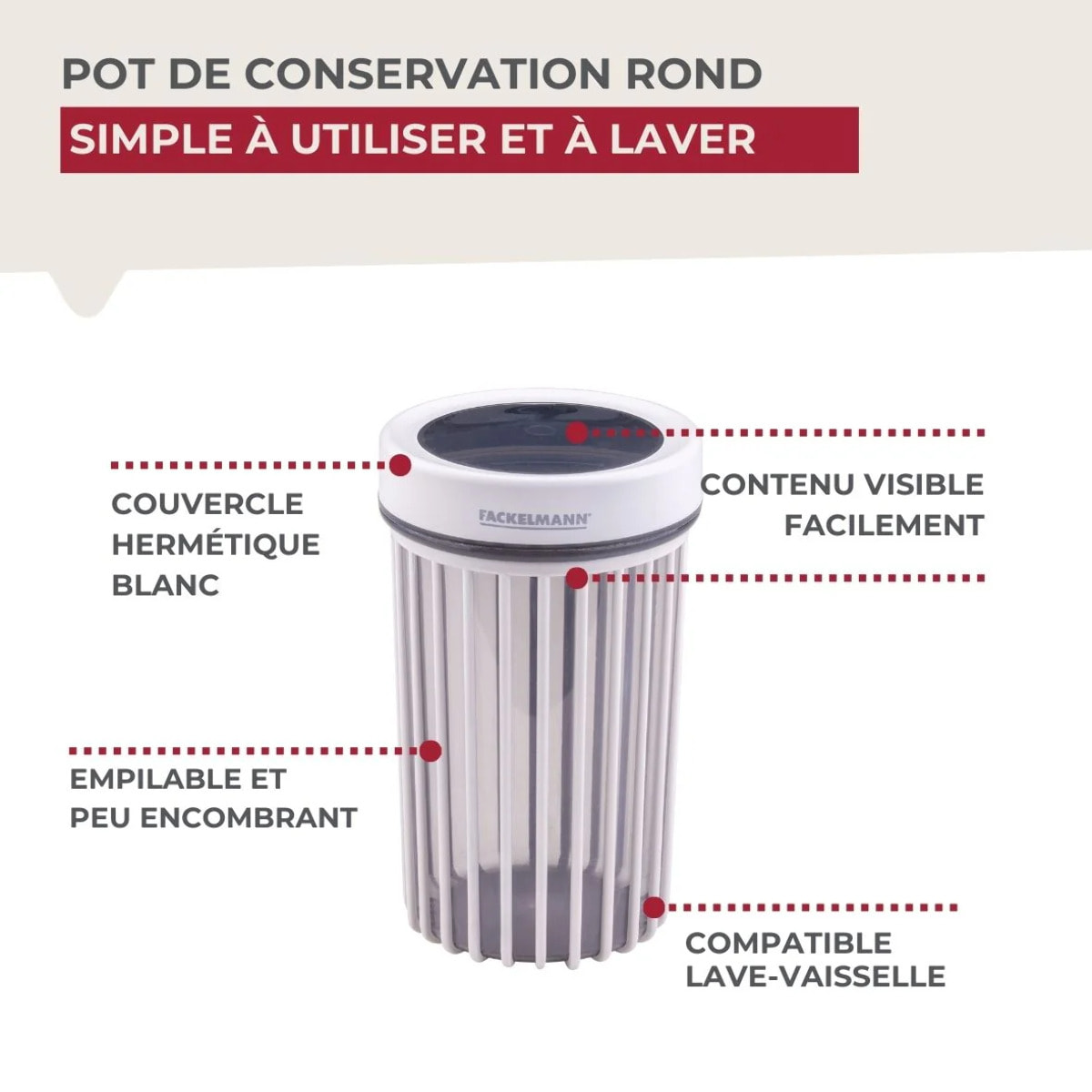 Boite à Provisions Fackelmann Storage