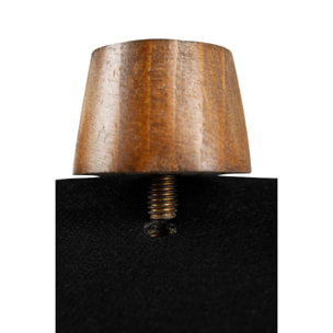 Pouf contenitore Excelsa Boboli in velluto e legno 39x39x43 cm multicolore