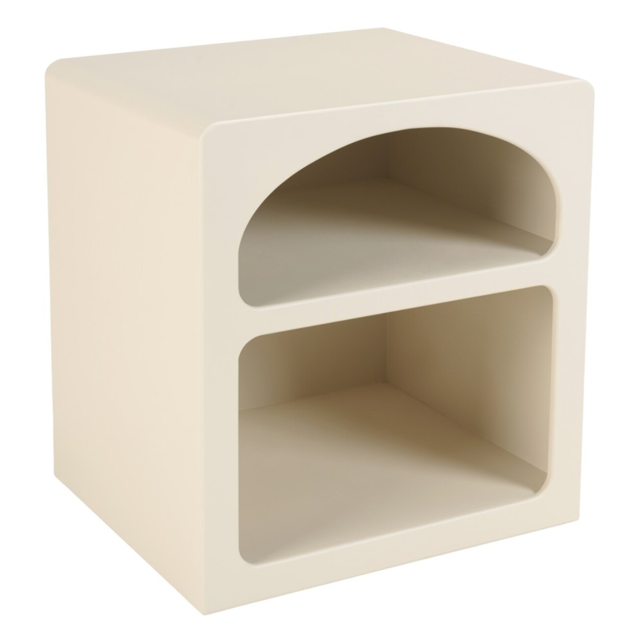 HELENA - Chevet 2 niches 45x40cm en bois peint couleur beige