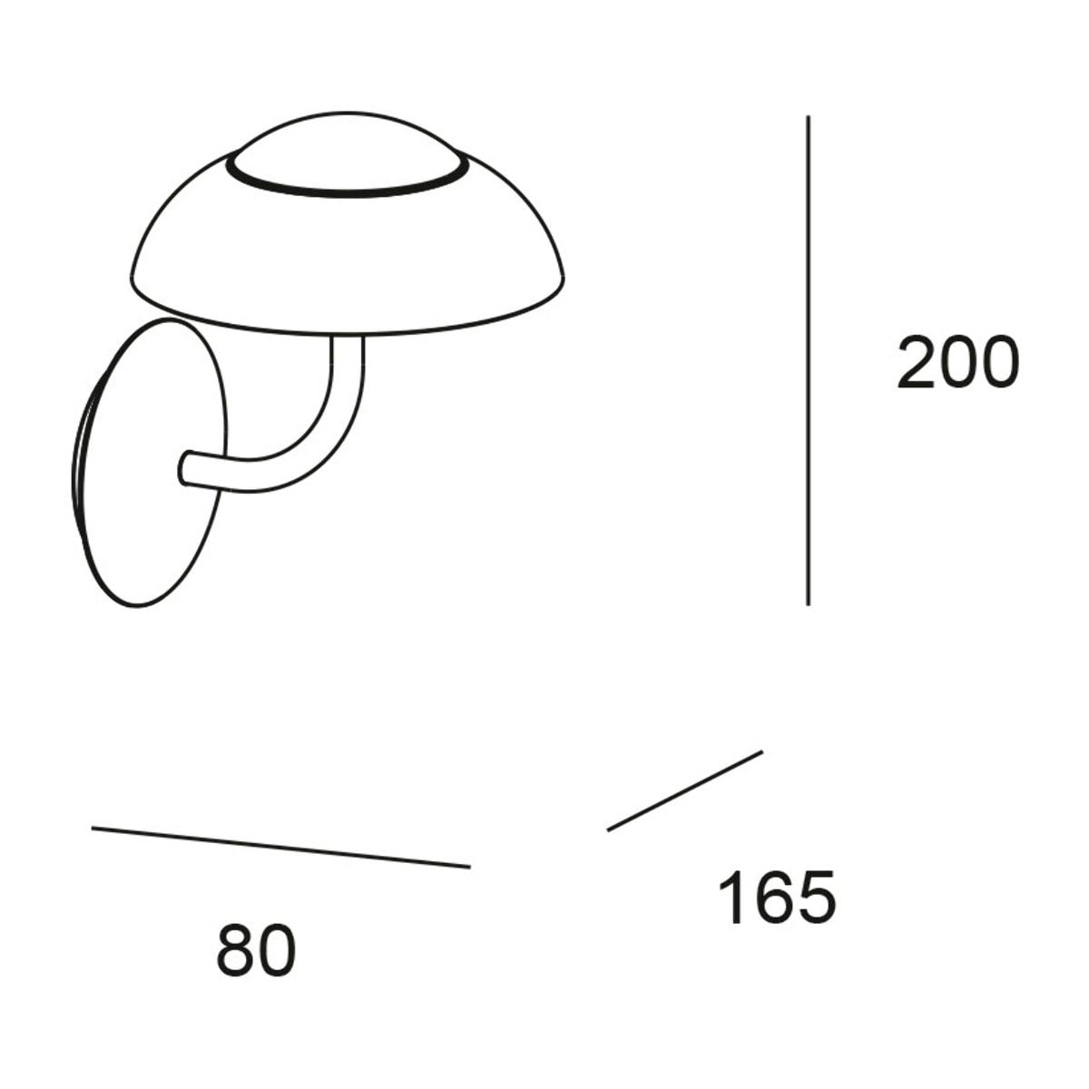 Forlight Eclipta II aplique marrón con luz led blanco cálido 3000K
