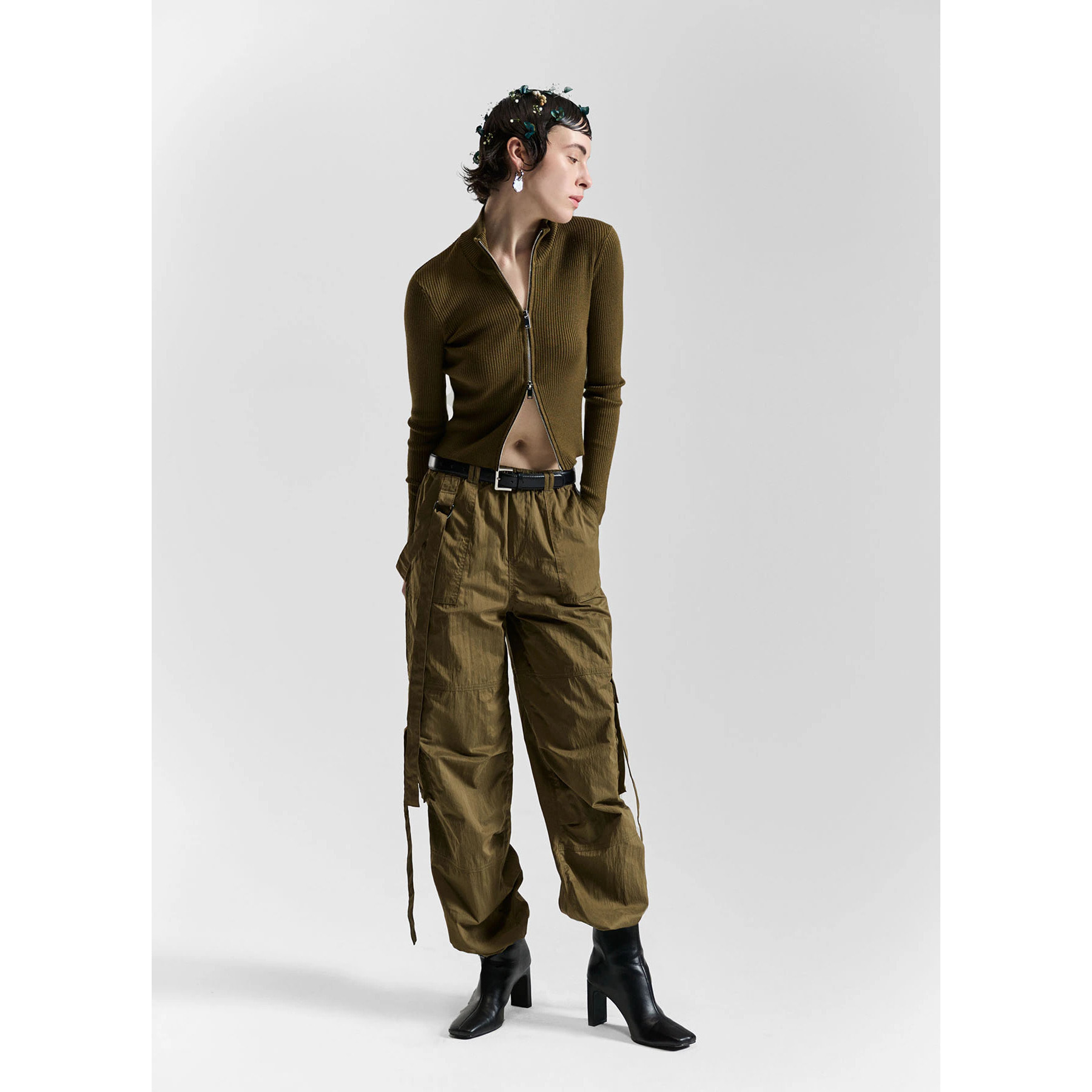 Pantalone cargo parachute