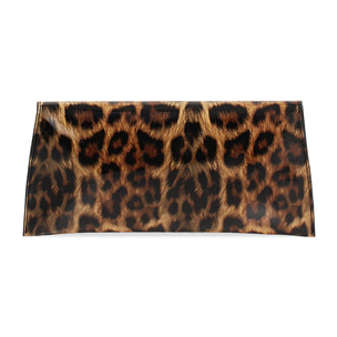 Pochette donna leopard in vernice