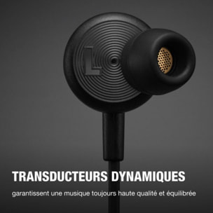 Ecouteurs MARSHALL Mode noirs - Filaires, intra-auriculaires, USB-C