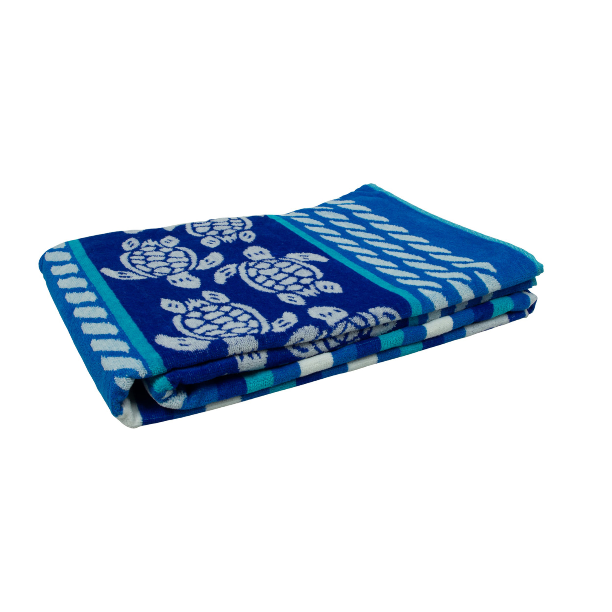 Telo Mare Spugna Jacquard Spiaggia Disegno Modica